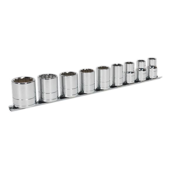 Sealey Premier Whitworth Socket Set 1/2" Drive Classic Car Sockets 1/8"-5/8" 9pc Sealey  - Dynamic Drive