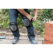 Silverline Hard Cap Gel Knee Pads Adjustable Silverline - Dynamic Drive