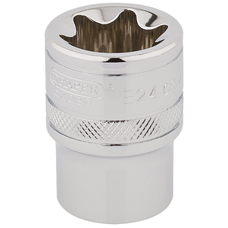 Draper TX-STAR Socket, 1/2" Sq. Dr., E24 34402 Draper - Dynamic Drive
