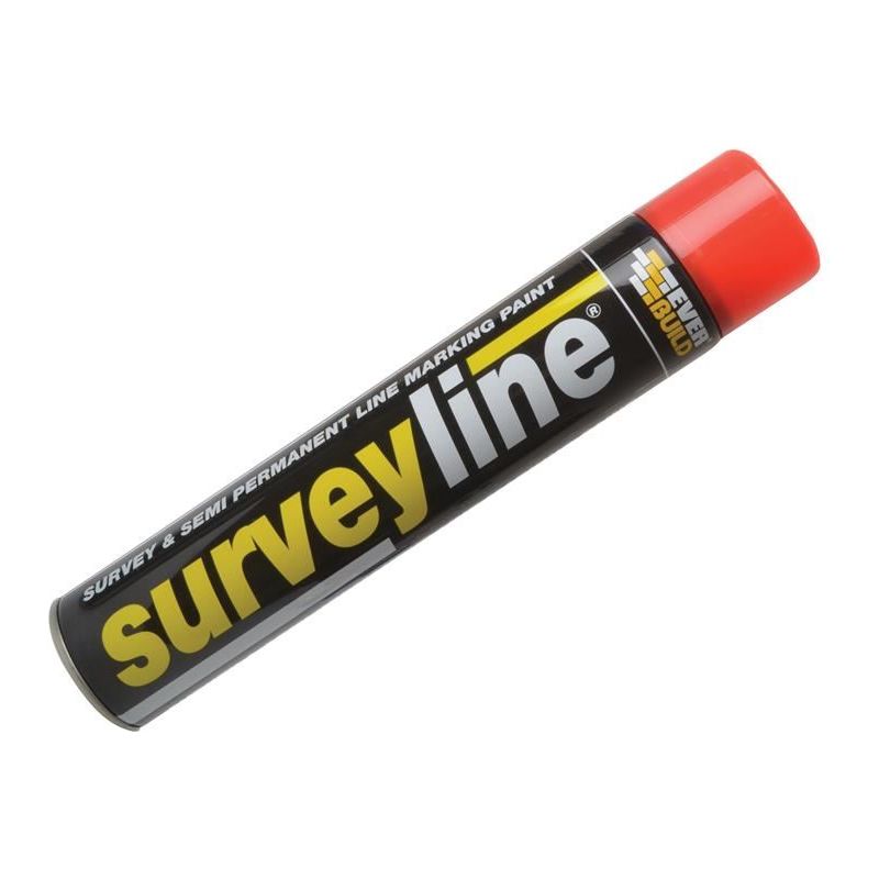 Everbuild Sika Survey Line® Marker Spray Red 700ml Everbuild Sika - Dynamic Drive