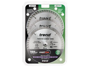 Trend CraftPro Panel Trim Saw Blade 160 x 20mm x 48T (Pack 3) Trend - Dynamic Drive