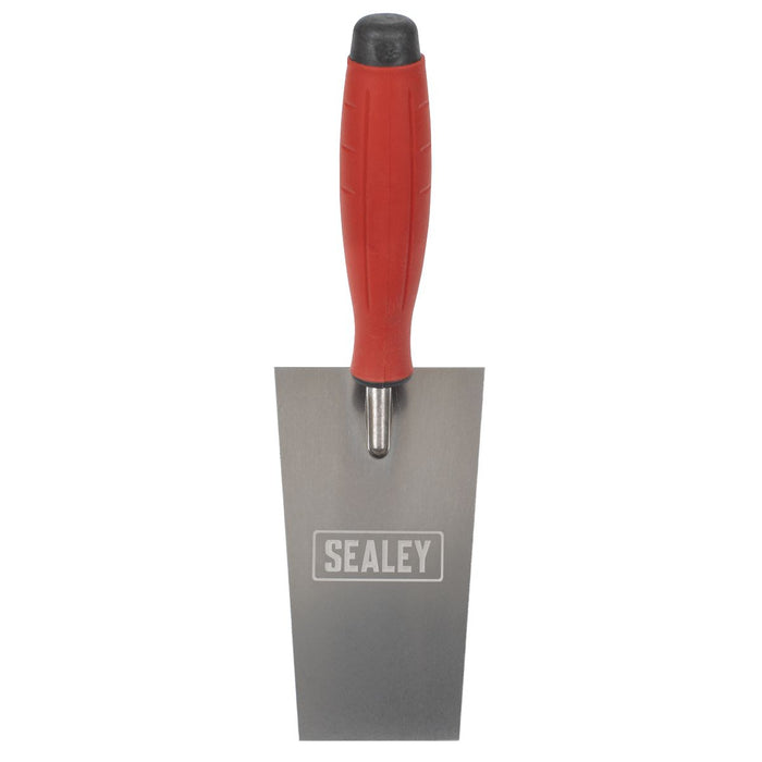 Sealey Stainless Steel Filler Trowel with Rubber Handle 140mm T1208 Sealey - Dynamic Drive