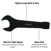 Teng Tools Open End Slogging Wrench Metric 55mm Teng Tools - Dynamic Drive