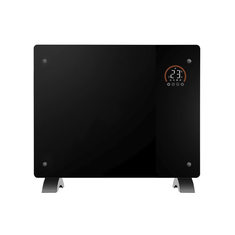 Baridi 1000W Electric Glass Panel Heater with 24/7 Timer, Remote Control & Wi-Fi - Black Baridi  - Dynamic Drive