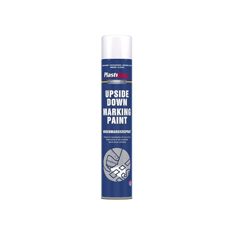 Plastikote Upside Down Marking Paint White 750ml PlastiKote - Dynamic Drive