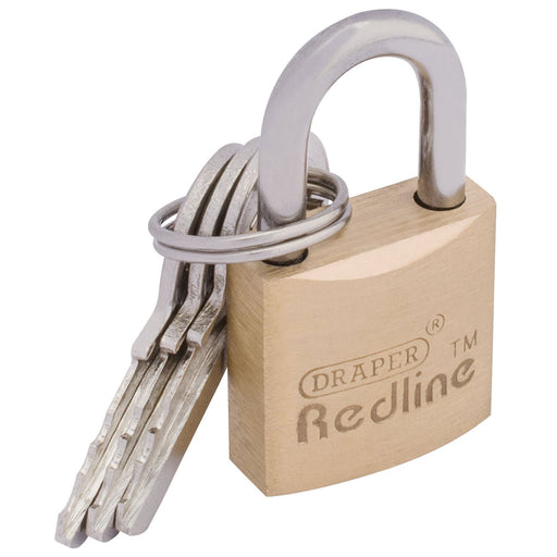 Draper Brass Cylinder Padlock, 20mm 68019 Draper - Dynamic Drive