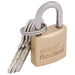 Draper Brass Cylinder Padlock, 20mm 68019 Draper - Dynamic Drive