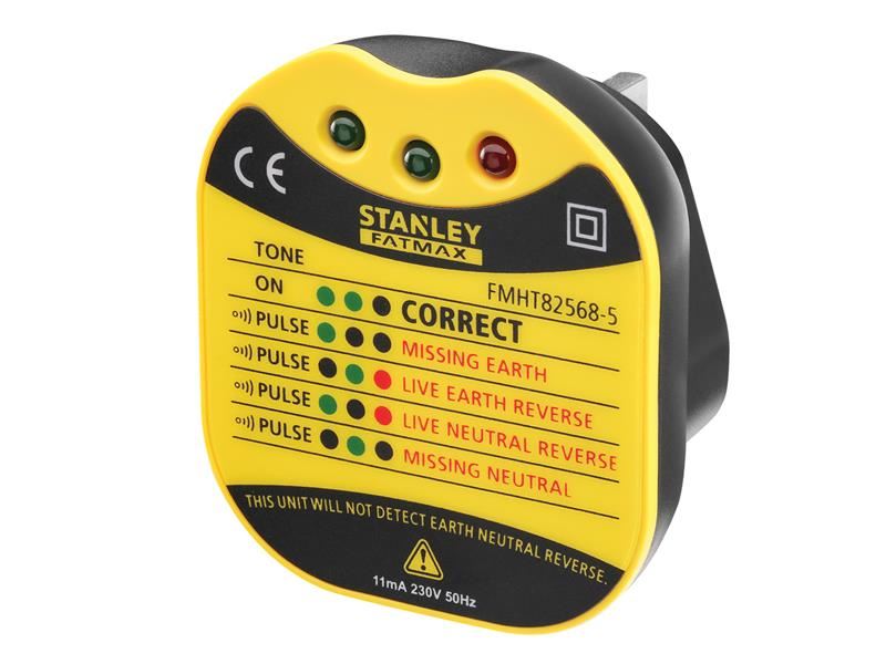 Stanley® Intelli Tools FatMax® UK Wall Plug Tester STANLEY® Intelli Tools - Dynamic Drive