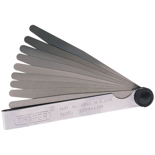 Draper 10 Blade Imperial Feeler Gauge Set 36174 Draper - Dynamic Drive