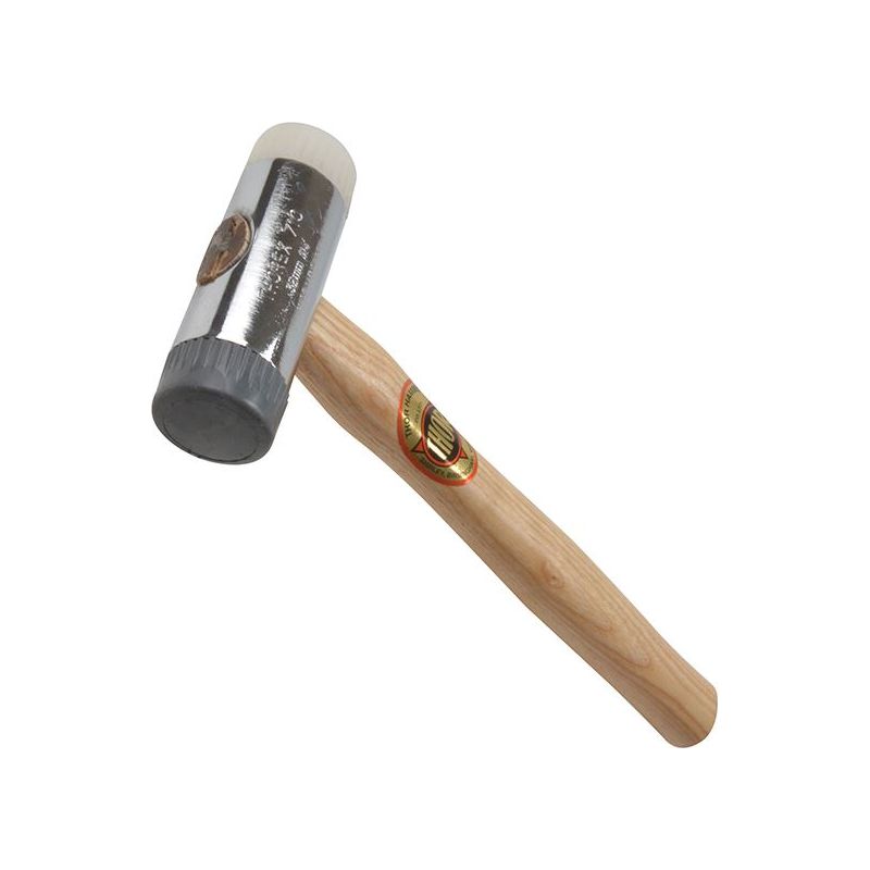 Thor 710R Soft & Hard Faced Hammer Wood Handle 32mm 385g Thor - Dynamic Drive