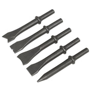 Sealey Air Hammer Chisel Set 120mm 5pc SA12C Sealey - Dynamic Drive