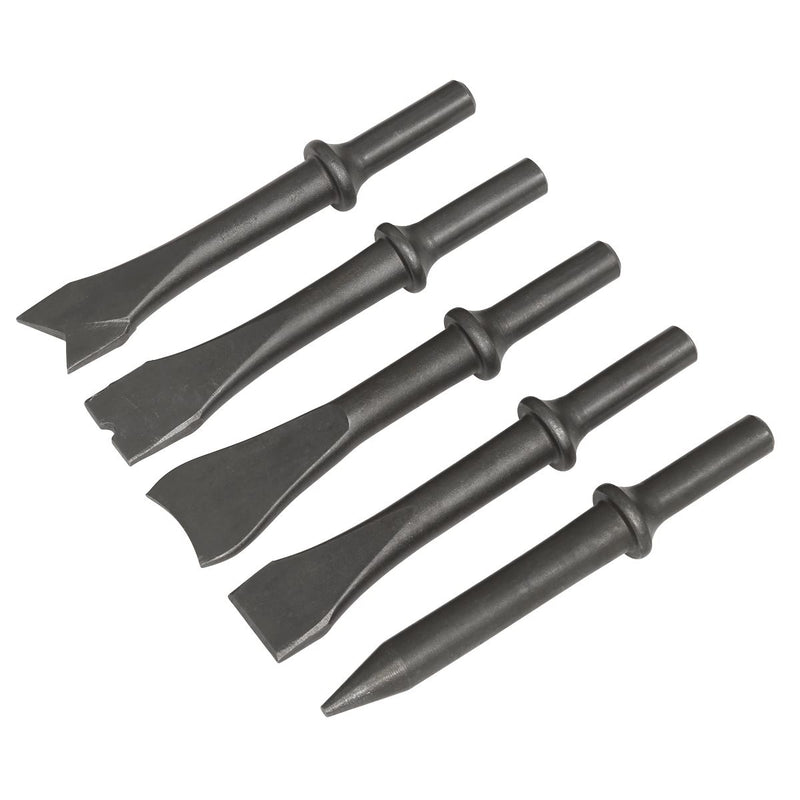 Sealey Air Hammer Chisel Set 120mm 5pc SA12C Sealey - Dynamic Drive