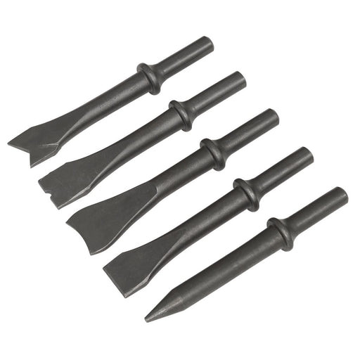 Sealey Air Hammer Chisel Set 120mm 5pc SA12C Sealey - Dynamic Drive