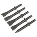 Sealey Air Hammer Chisel Set 120mm 5pc SA12C Sealey - Dynamic Drive