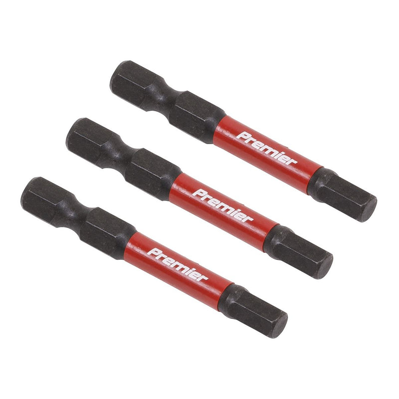 Sealey Hex 5mm Impact Power Tool Bits 50mm 3pc AK8238 Sealey - Dynamic Drive
