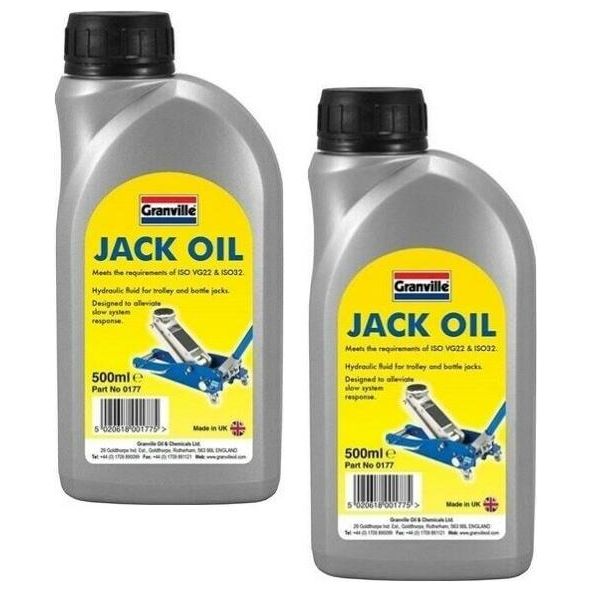 2 x Granville Jack Oil IS032 Multi Purpose Hydraulic Trolley Compressor Lifting Granville - Dynamic Drive