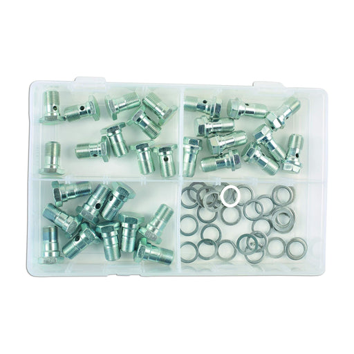 Connect Assorted Brake Hose Banjo Bolts M12 60pc 34158 Tool Connection - Dynamic Drive