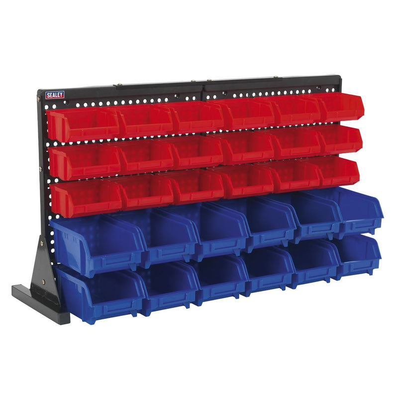 Sealey Bin Storage System Bench Mounting 30 Bins TPS1218 Sealey - Dynamic Drive
