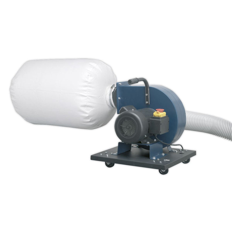 Sealey Dust and Chip Extractor Collector 1HP 230V 750W with 2m of Ducting Sealey  - Dynamic Drive