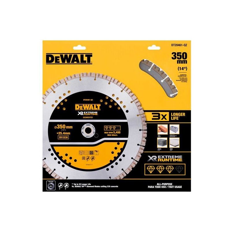 Dewalt Power Tools ELITE SERIES™ All Purpose Diamond Wheel 355 x 25.4mm DeWALT Power Tools - Dynamic Drive