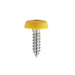 Sealey Numberplate Screw Plastic Enclosed Head 4.8 x 18mm Yellow Pack of 50 Sealey - Dynamic Drive