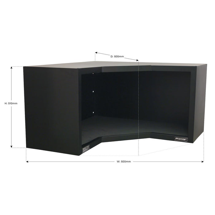 Sealey Modular Corner Wall Cabinet 930mm Heavy-Duty APMS16 Sealey - Dynamic Drive
