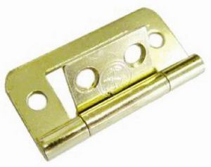 W4 Flush Hinge 11/2" Brass (2) 37844 W4 - Dynamic Drive
