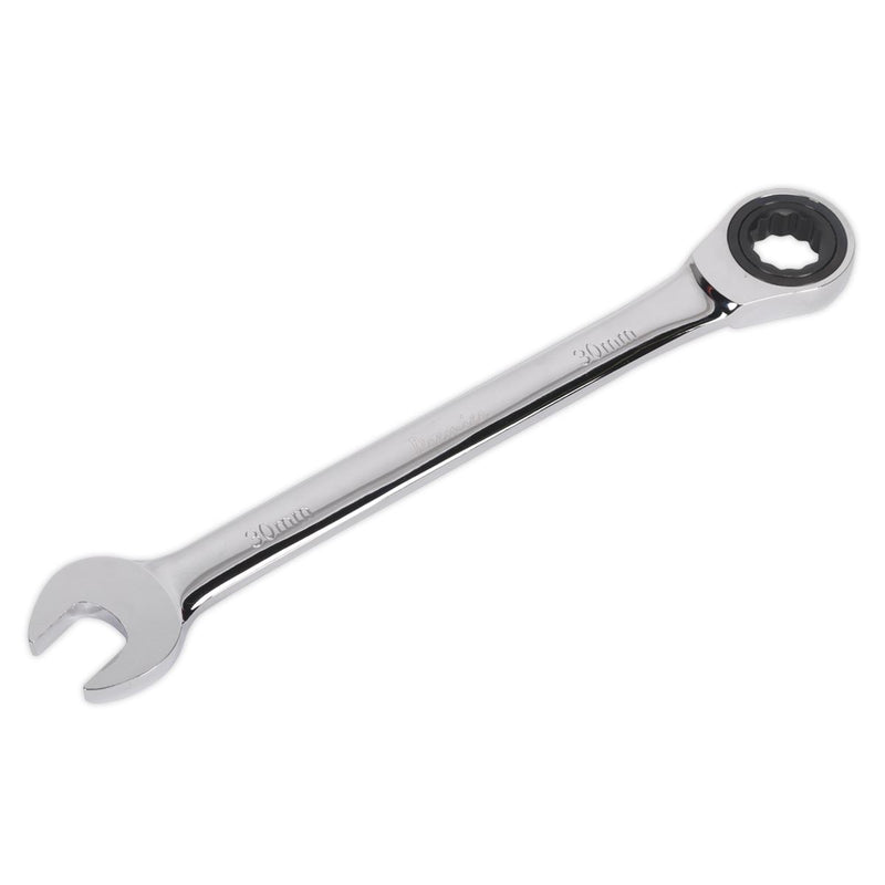 Sealey Ratchet Combination Spanner 30mm RCW30 Sealey - Dynamic Drive