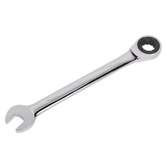 Sealey Ratchet Combination Spanner 30mm RCW30 Sealey - Dynamic Drive
