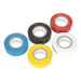 Sealey PVC Insulating Tape 19mm x 20m Mixed Colours Pack of 10 ITMIX10 Sealey - Dynamic Drive