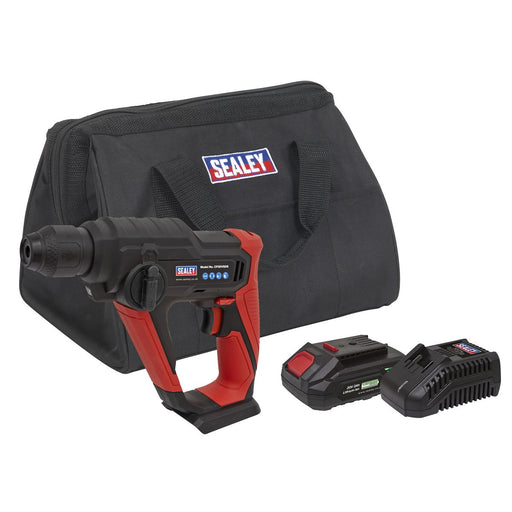 Sealey SV20 Series SDS Plus Cordless Rotary Hammer Drill Kit 20V 2Ah Sealey - Dynamic Drive