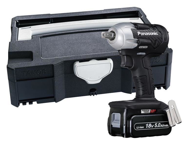 Panasonic EY75A8LJ2G 1/2in Impact Wrench & Systainer Case 18V 2 x 5.0Ah Li-ion Panasonic - Dynamic Drive