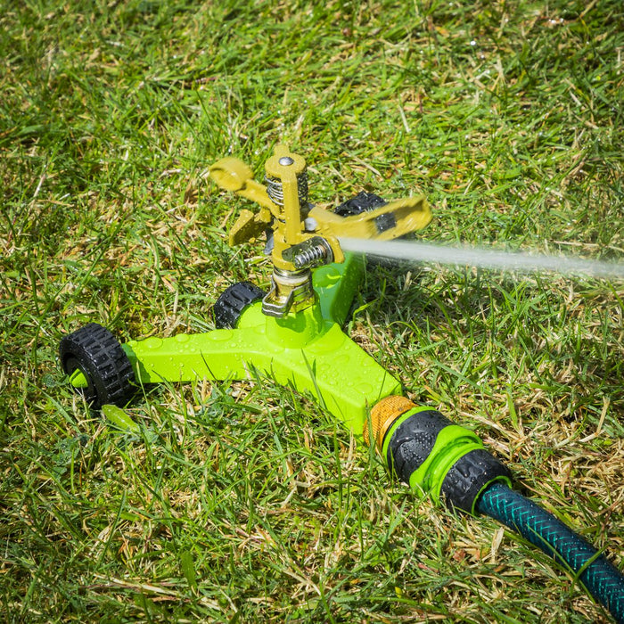 Sealey Pulsating Sprinkler With Metal Wheeled Base JS2034 Sealey - Dynamic Drive