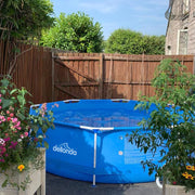 Dellonda Steel Frame Round Swimming Pool & Filter Pump 12ft - Blue DL20 Dellonda - Dynamic Drive