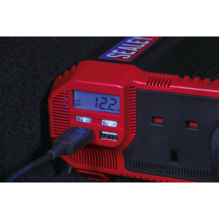 Sealey Power Inverter Modified Sine Wave 2000W 12V DC 230V ~ 50Hz PI2000 Sealey - Dynamic Drive