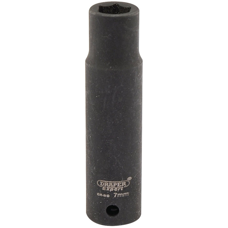 Draper Expert HI-TORQ 6 Point Deep Impact Socket, 1/4" Sq. Dr., 7mm Draper - Dynamic Drive