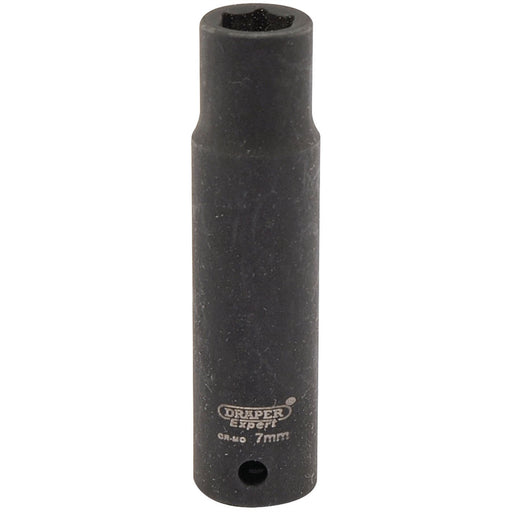 Draper Expert HI-TORQ 6 Point Deep Impact Socket, 1/4" Sq. Dr., 7mm Draper - Dynamic Drive