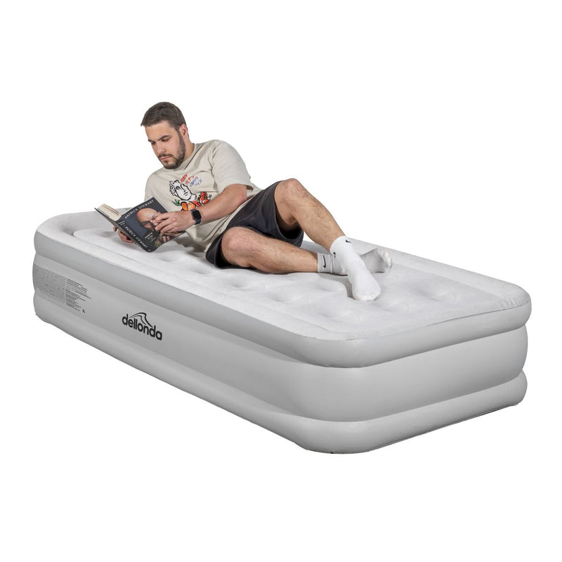 Dellonda Raised Air Bed with Removable Electric Pump & Storage Bag - Single Dellonda - Dynamic Drive