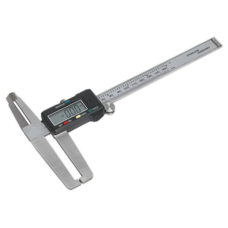 Sealey Digital Brake Disc & Drum Caliper 150mm/6" VS0566 Sealey - Dynamic Drive