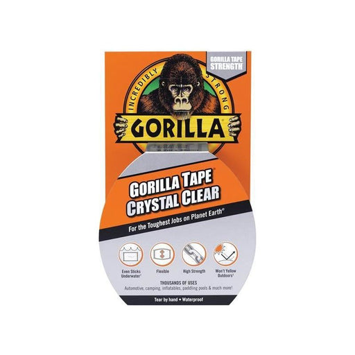 Gorilla Glue Gorilla Tape® 48mm x 8.2m Crystal Clear Gorilla Glue - Dynamic Drive