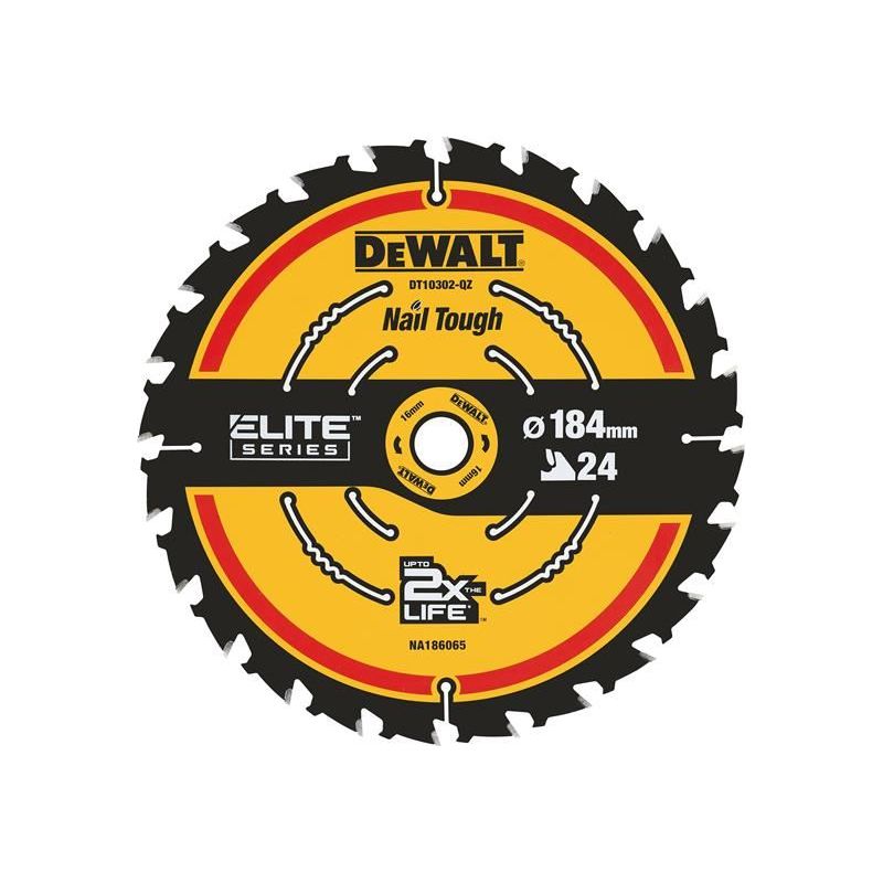 Dewalt Power Tools ELITE™ Series Framing Circular Saw Blade 184 x 16mm x 24T DeWALT Power Tools - Dynamic Drive