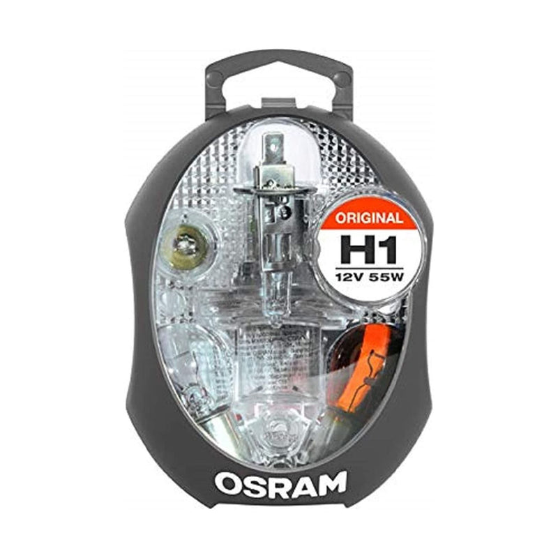 Osram Minibox H1 mobile lamp headlamp +5 spare lamps +3 flat fuses - white/Blue Osram - Dynamic Drive