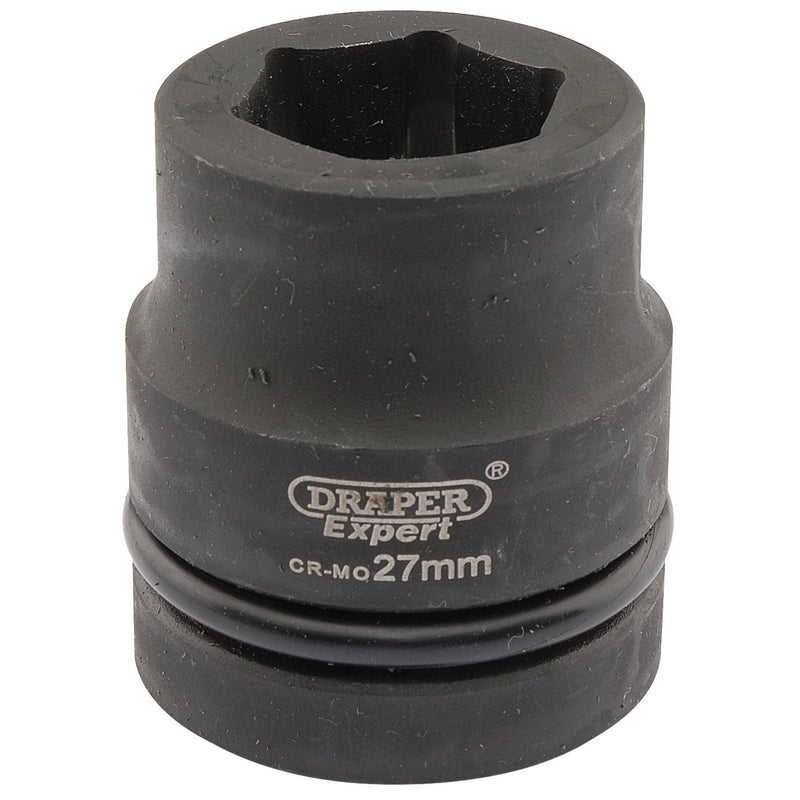 Draper Expert HI-TORQ 6 Point Impact Socket, 1" Sq. Dr., 27mm 05108 Draper - Dynamic Drive