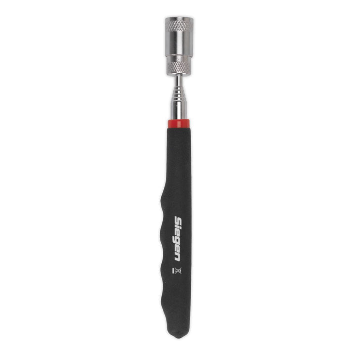 Sealey Heavy-Duty Magnetic Pick-Up Tool with LED 3.6kg Capacity Display Box of 1 Siegen by Sealey - Dynamic Drive