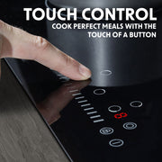 Baridi Integrated Ceramic Hob with 5 Cooking Zones 77cm - Black Glass Baridi - Dynamic Drive