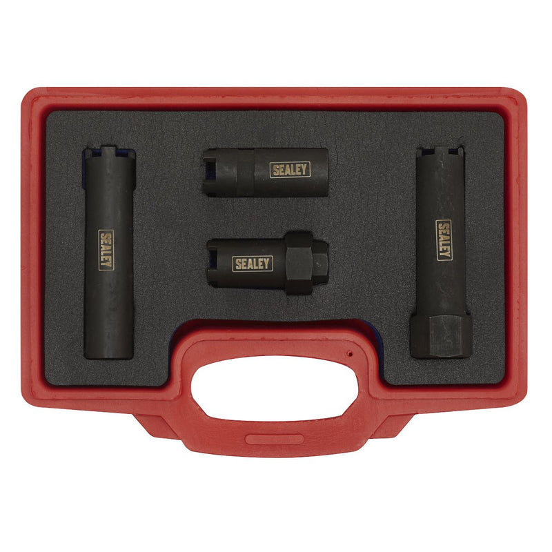 Sealey Diesel Injector Socket Set 4pc Commercial VS2061 Sealey - Dynamic Drive