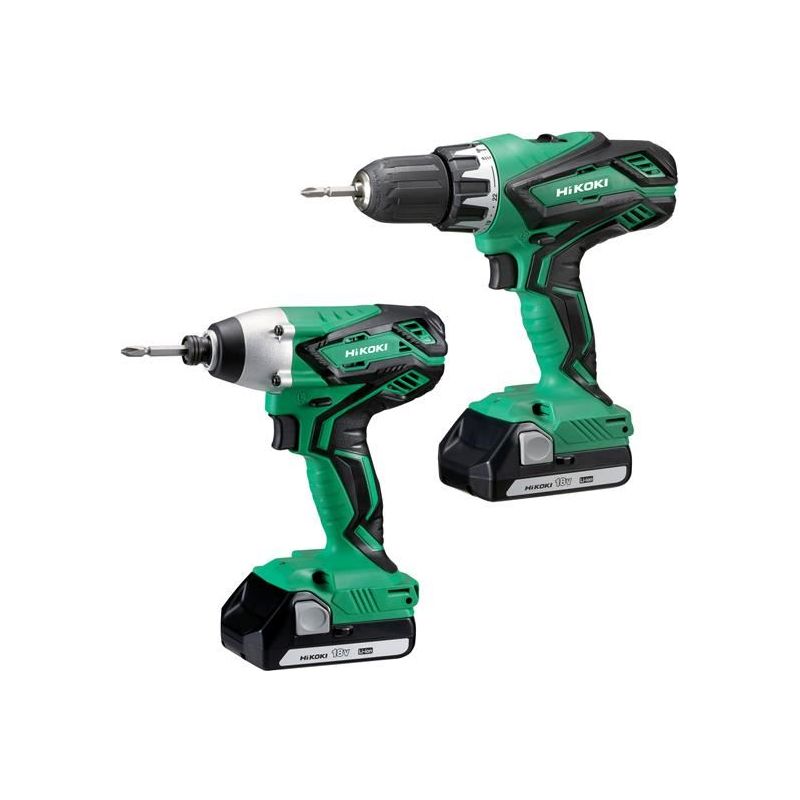Hikoki KC18DGLJAZ Twin Pack 18V 2 x 1.5Ah Li-ion HiKOKI - Dynamic Drive