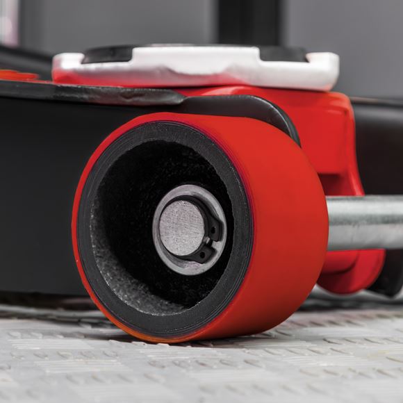 Sealey Trolley Jack 3tonne Rocket Lift Red 3040AR Sealey  - Dynamic Drive