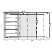 Outdoor Revolution Camp Star 600 DT Poled Tent Bundle 6 Berth Family inc Footprint Outdoor Revolution - Dynamic Drive