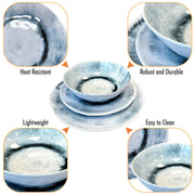 MDS1203 Liberty Linosa 12 Piece Melamine Dinner Set LL1397 Liberty Leisure UK - Dynamic Drive